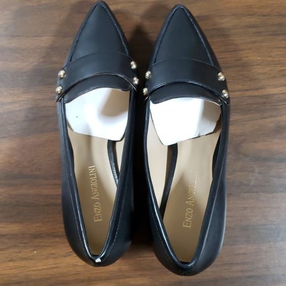 NWOT Enzo Angiolini Dainey Leather Heeled Loafer 6 - Picture 6 of 8